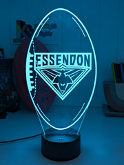 Personalised Essendon Bombers Ball - Shaped 3D LED Night Light AFL Themed Lamp - KustomboxNight Lights & Ambient LightingKustomboxStandard Size