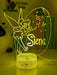 Personalised Fairy Tinker Bell 3D LED Night Light Lamp - KustomboxNight Lights & Ambient LightingKustomboxStandard Size - No NameWhite Crack Base