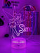 Personalised Fairy Tinker Bell 3D LED Night Light Lamp - KustomboxNight Lights & Ambient LightingKustomboxStandard Size - No NameWhite Crack Base