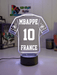 Personalised Football Soccer Jersey 3D LED Light Night 7 Colour Team Trophy Lamp - KustomboxNight Lights & Ambient LightingKustomboxStandard Size - Name Option