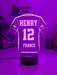 Personalised Football Soccer Jersey 3D LED Light Night 7 Colour Team Trophy Lamp - KustomboxNight Lights & Ambient LightingKustomboxStandard Size - Name Option