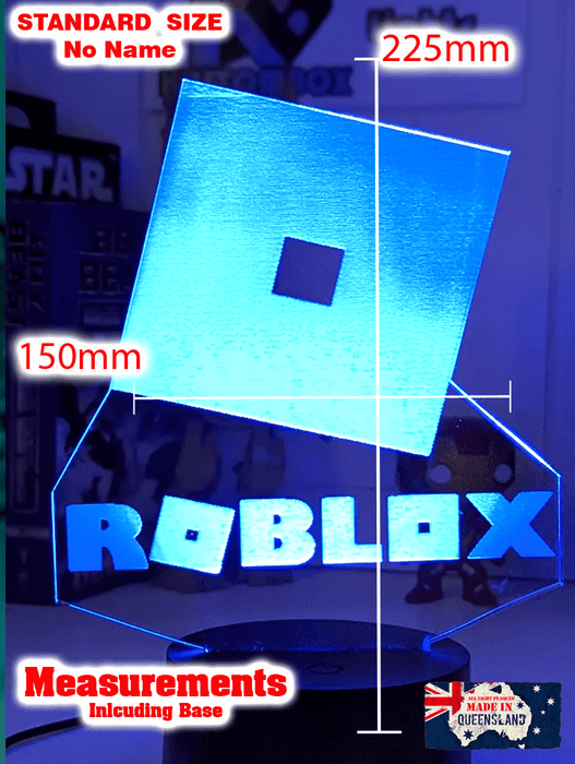 Personalised Name Gamer Roblox Light 3D LED Night Light Room Lamp - KustomboxNight Lights & Ambient LightingKustomboxStandard - No Name