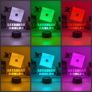 Personalised Name Gamer Roblox Light 3D LED Night Light Room Lamp - KustomboxNight Lights & Ambient LightingKustomboxStandard - No Name