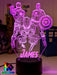 Personalised Name Iron, Spider Man, Captain America Super Hero 3D LED Night Light - KustomboxNight Lights & Ambient LightingKustomboxStandard Size