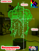 Personalised Name Light Hogwarts Castle 3D LED Night Light Lamp - KustomboxNight Lights & Ambient LightingKustomboxStandard Size