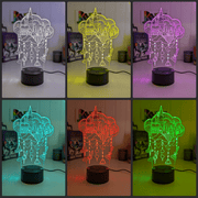 Personalised Name Light Hogwarts Castle 3D LED Night Light Lamp - KustomboxNight Lights & Ambient LightingKustomboxStandard Size
