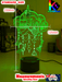 Personalised Name Light Hogwarts Castle 3D LED Night Light Lamp - KustomboxNight Lights & Ambient LightingKustomboxStandard Size