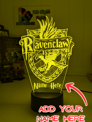 Personalised Name Light Ravenclaw House 3D LED Night Light Room Lamp - KustomboxNight Lights & Ambient LightingKustomboxStandard Size