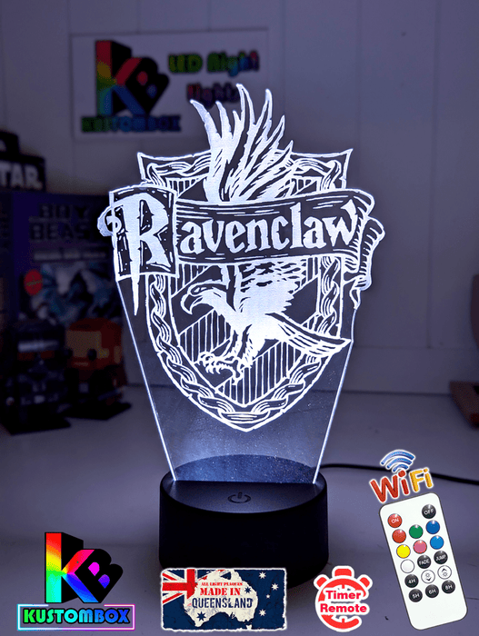 Personalised Name Light Ravenclaw House 3D LED Night Light Room Lamp - KustomboxNight Lights & Ambient LightingKustomboxStandard Size