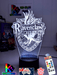 Personalised Name Light Ravenclaw House 3D LED Night Light Room Lamp - KustomboxNight Lights & Ambient LightingKustomboxStandard Size