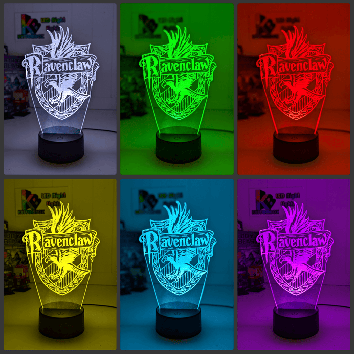 Personalised Name Light Ravenclaw House 3D LED Night Light Room Lamp - KustomboxNight Lights & Ambient LightingKustomboxStandard Size