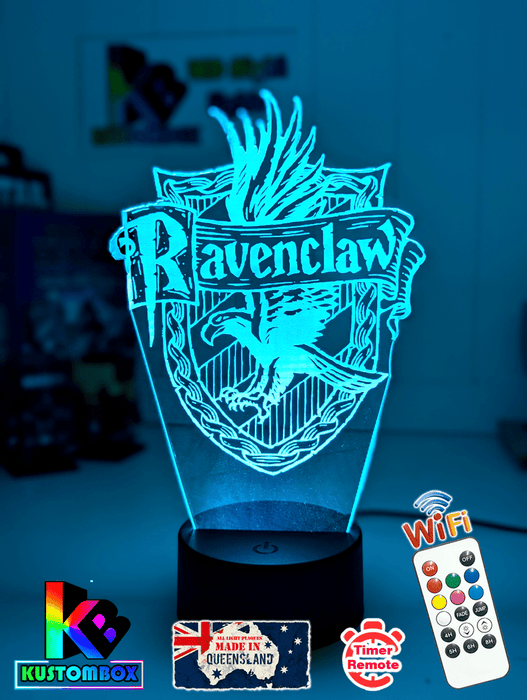 Personalised Name Light Ravenclaw House 3D LED Night Light Room Lamp - KustomboxNight Lights & Ambient LightingKustomboxStandard Size