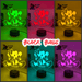 Personalised Name Mickey & Minnie Mouse 3D LED Night Light Lamp - KustomboxNight Lights & Ambient LightingKustomboxStandard Size - No Name