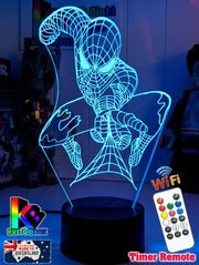 PERSONALISED NAME SPIDERMAN 3D LED Night Light Lamp - KustomboxNight Lights & Ambient LightingKustomboxStandard Size - No Name
