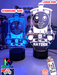 Personalised Name Thomas the Tank 3D LED Night Light 7 Colours + Remote Control - KustomboxNight Lights & Ambient LightingKustomboxStandard