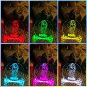 Personalised Paw Patrol Skye 3D LED Light Christmas Bauble Decoration - KustomboxNight Lights & Ambient LightingKustomboxBauble - Standard