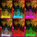 Personalised Pooh Bear Christmas Tree Bauble 3D LED Light Decoration - KustomboxNight Lights & Ambient LightingKustomboxP4 Pooh Standard