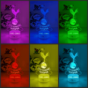 Personalised Tottenham Hotspur 3D LED Night Light Logo Custom Football Lamp - KustomboxNight Lights & Ambient LightingKustomboxStandard Size - No Name