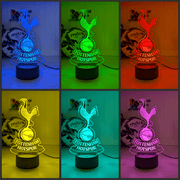 Personalised Tottenham Hotspur 3D LED Night Light Logo Custom Football Lamp - KustomboxNight Lights & Ambient LightingKustomboxStandard Size - No Name