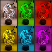 Personalised Unicorn LED Night Light Custom Children’s Lamp for Bedrooms & Nurseries - KustomboxNight Lights & Ambient LightingKustomboxStandard - No Name