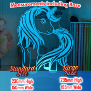 Personalised Unicorn LED Night Light Custom Children’s Lamp for Bedrooms & Nurseries - KustomboxNight Lights & Ambient LightingKustomboxStandard - No Name