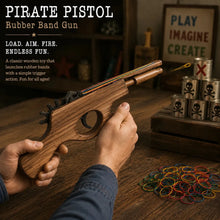 Pirate Pistol Gun Wooden Rubber Band Toy Classic Timber Toy (Copy) - KustomboxToys & GamesKustombox1 x Pirate Pistol Gun