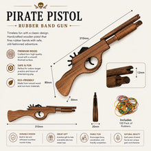 Pirate Pistol Gun Wooden Rubber Band Toy Classic Timber Toy (Copy) - KustomboxToys & GamesKustombox1 x Pirate Pistol Gun