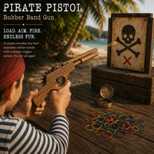 Pirate Pistol Gun Wooden Rubber Band Toy Classic Timber Toy (Copy) - KustomboxToys & GamesKustombox1 x Pirate Pistol Gun
