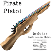 Pirate Pistol Wooden Rubber Band Gun Classic Handmade Wooden Toy - KustomboxToys & GamesKustomboxPirate Pistol x 2