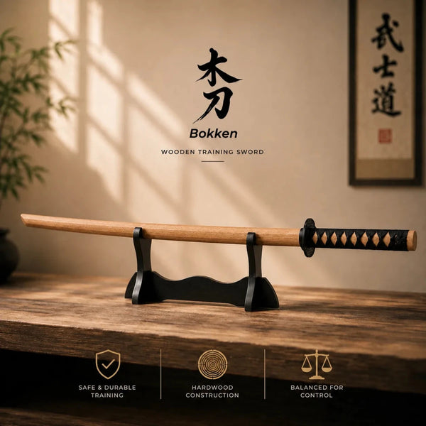Plain Timber Wooden Daito Bokken Training Sword | Samurai Katana Practice Sword - Kustomboxwooden training swordKustombox1 x Plain Timber Bokken Sword