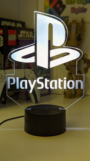 Playstation Logo - 3D LED Night Light 7 Colours + Remote Control - KustomboxNight Lights & Ambient LightingKustomboxStandard SizeBlack Base