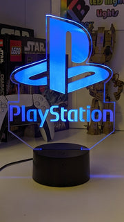 Playstation Logo - 3D LED Night Light 7 Colours + Remote Control - KustomboxNight Lights & Ambient LightingKustomboxStandard SizeBlack Base