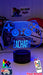 Playstation PS Controller Personalised Name - 3D LED Night Light 7 Colours + Remote Control - KustomboxNight Lights & Ambient LightingKustomboxStandard SizeBlack Base