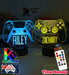 Playstation PS Controller Personalised Name - 3D LED Night Light 7 Colours + Remote Control - KustomboxNight Lights & Ambient LightingKustomboxStandard SizeBlack Base