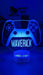 Playstation PS5 Controller Personalised Name Gamer 3D LED Night Light Lamp - KustomboxNight Lights & Ambient LightingKustomboxStandard SizeBlack Base
