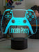 Playstation PS5 Controller Personalised Name Gamer 3D LED Night Light Lamp - KustomboxNight Lights & Ambient LightingKustomboxStandard SizeBlack Base