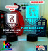 Port Adelaide Power Australian Football Club 3D LED Night Light Lamp - KustomboxNight Lights & Ambient LightingKustomboxStandard Size