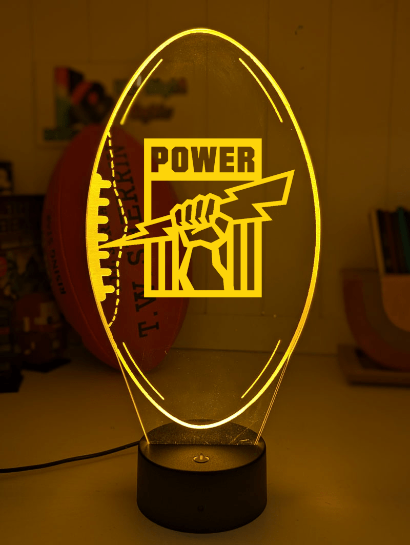 Port Adelaide Power Australian Football Club 3D LED Night Light - KustomboxNight Lights & Ambient LightingKustomboxStandard Size