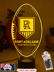 Port Adelaide Power Australian Football Club 3D LED Night Light - KustomboxNight Lights & Ambient LightingKustomboxStandard Size