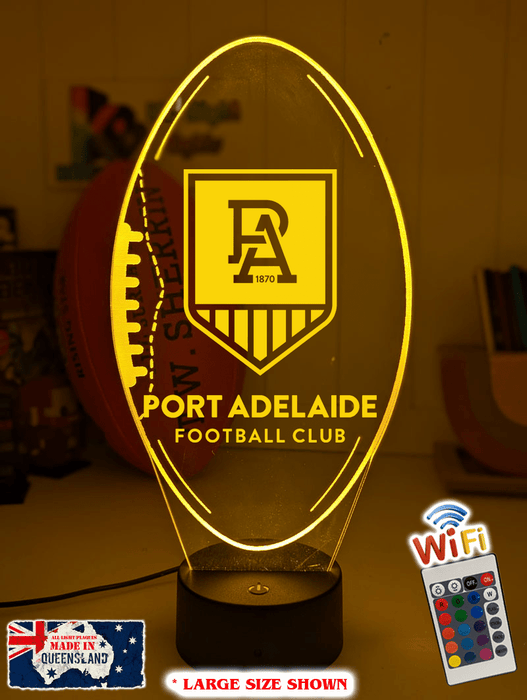 Port Adelaide Power Australian Football Club 3D LED Night Light - KustomboxNight Lights & Ambient LightingKustomboxStandard Size