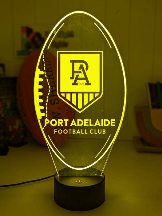 Port Adelaide Power Australian Football Club 3D LED Night Light - KustomboxNight Lights & Ambient LightingKustomboxStandard Size