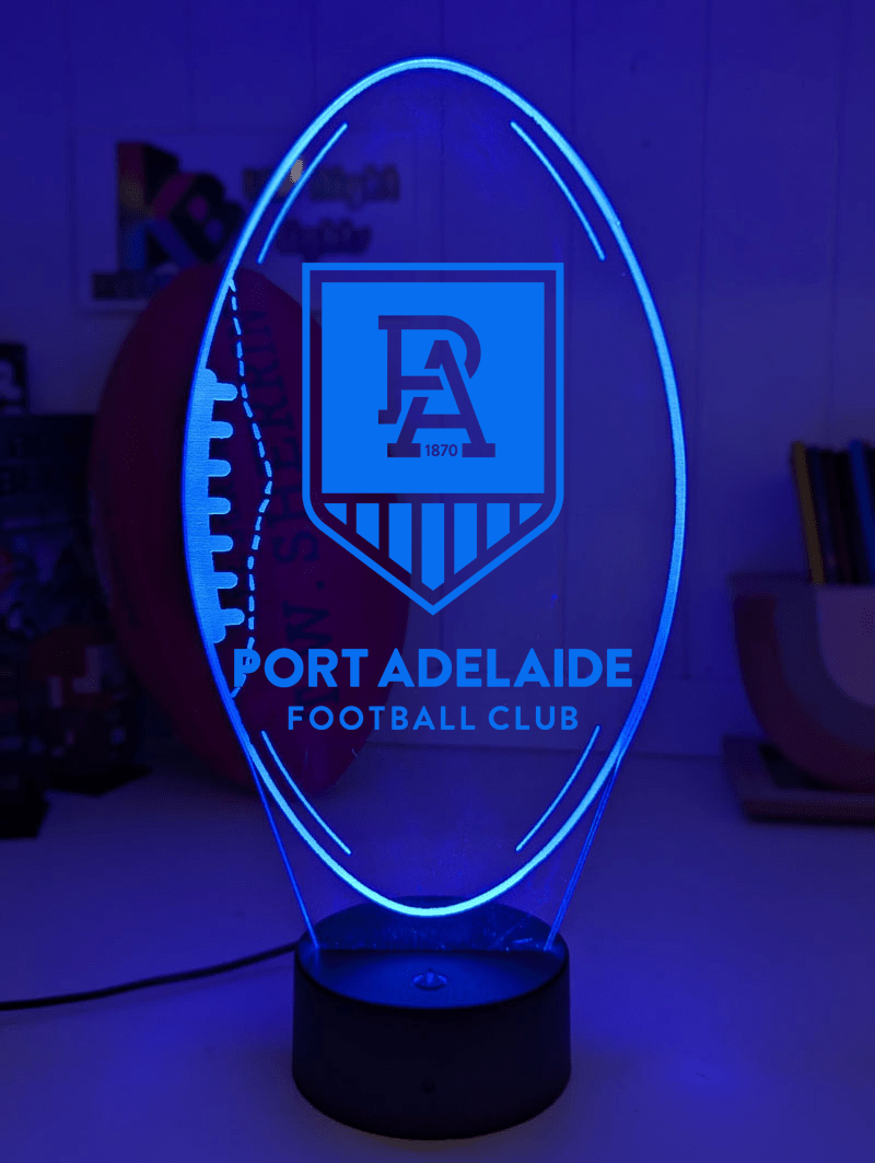 Port Adelaide Power Australian Football Club 3D LED Night Light - KustomboxNight Lights & Ambient LightingKustomboxStandard Size