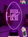 Port Adelaide Power Australian Football Club 3D LED Night Light - KustomboxNight Lights & Ambient LightingKustomboxStandard Size