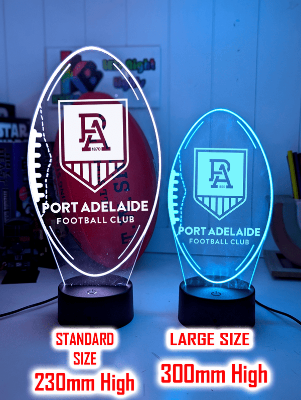 Port Adelaide Power Australian Football Club 3D LED Night Light - KustomboxNight Lights & Ambient LightingKustomboxStandard Size