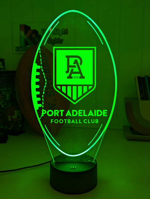 Port Adelaide Power Australian Football Club 3D LED Night Light - KustomboxNight Lights & Ambient LightingKustomboxStandard Size