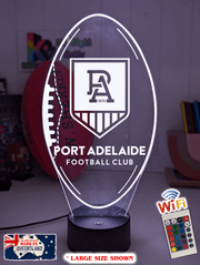 Port Adelaide Power Australian Football Club 3D LED Night Light - KustomboxNight Lights & Ambient LightingKustomboxStandard Size