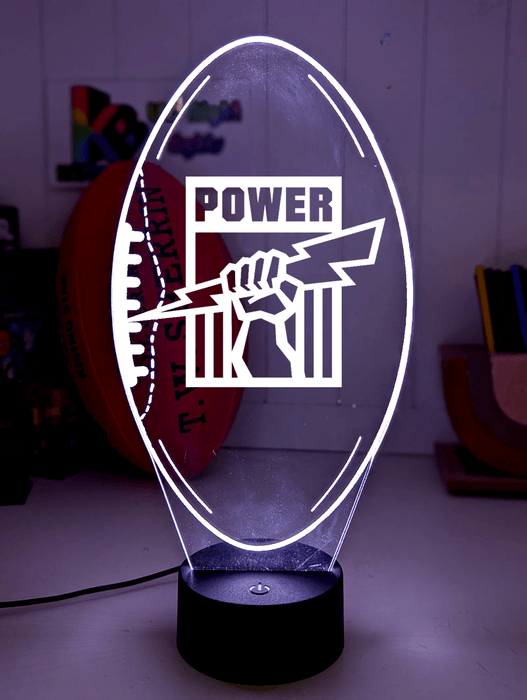 Port Adelaide Power Australian Football Club 3D LED Night Light - KustomboxNight Lights & Ambient LightingKustomboxStandard Size