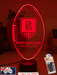 Port Adelaide Power Australian Football Club 3D LED Night Light - KustomboxNight Lights & Ambient LightingKustomboxStandard Size