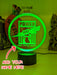 Port Power Australian Football Club 3D LED Night Light - KustomboxNight Lights & Ambient LightingKustomboxStandard SizeWhite Crack Base