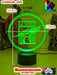 Port Power Australian Football Club 3D LED Night Light - KustomboxNight Lights & Ambient LightingKustomboxStandard SizeWhite Crack Base